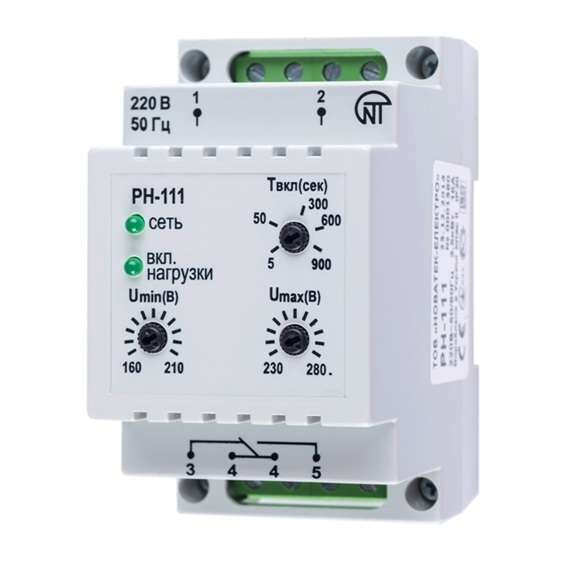  Реле напряжения РН-111 1ф НовАтек-Электро 3425600111 