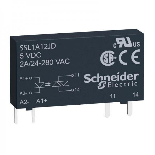  Реле твердотельное 1 фаза 2А 12В 280В SchE SSL1A12JD 