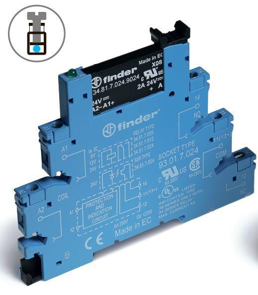  Реле твердотельное 230-240В АС/DC IP20 FINDER 388132407048 