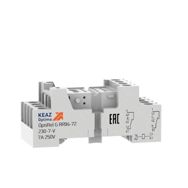  Розетка для реле OptiRel G RR94-72-230-7-V КЭАЗ 281170 