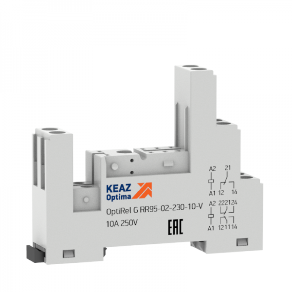  Розетка для реле OptiRel G RR95-02-230-10-V КЭАЗ 281173 