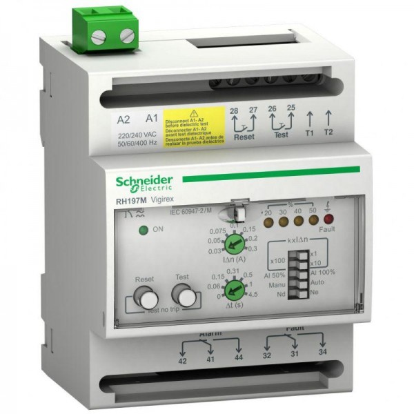  Реле RH197M 220-240В перемен. тока 50/60/400Гц авт./ручн. сброс SchE 56517 