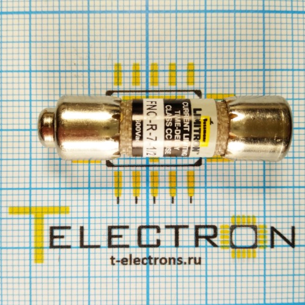  Предохранитель 7.5 A, 600 VAC, FNQ-R-7-1/2 