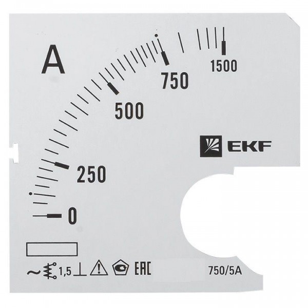  Шкала сменная для A721 750/5А-1.5 PROxima EKF s-a721-750 