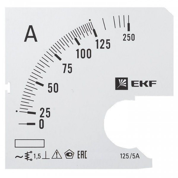  Шкала сменная для A961 125/5А-1.5 PROxima EKF s-a961-125 
