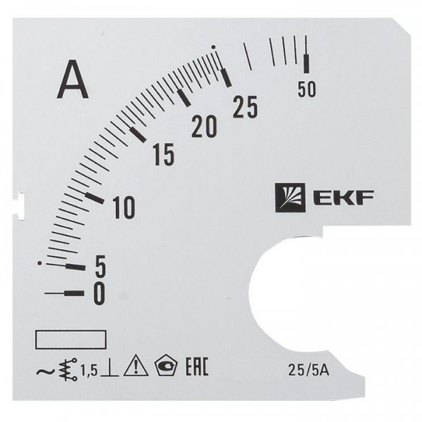  Шкала сменная для A961 25/5А-1.5 PROxima EKF s-a961-25 