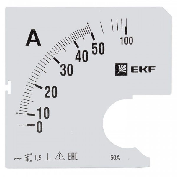  Шкала сменная для A961 50/5А-1.5 PROxima EKF s-a961-50 