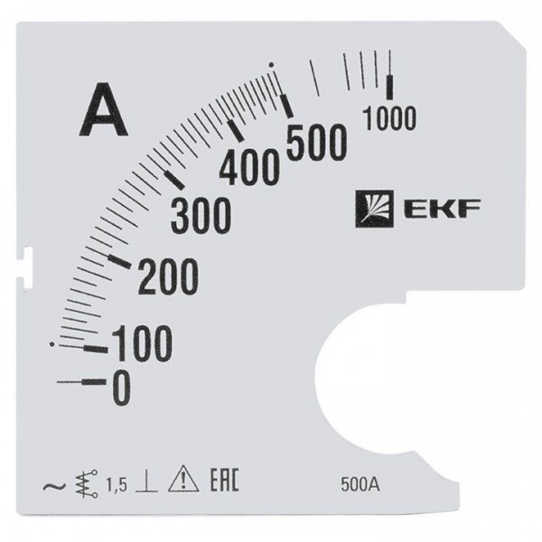  Шкала сменная для A961 500/5А-1.5 PROxima EKF s-a961-500 