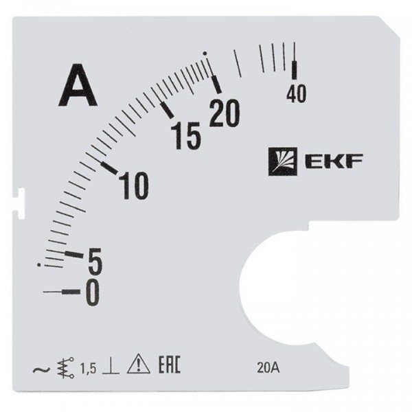  Шкала сменная для A961 20/5А-1.5 PROxima EKF s-a961-20 