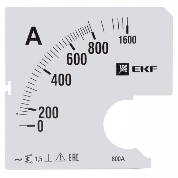  Шкала сменная для A961 800/5А-1.5 PROxima EKF s-a961-800 