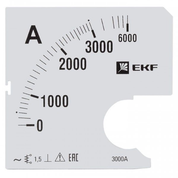  Шкала сменная для A961 3000/5А-1.5 PROxima EKF s-a961-3000 