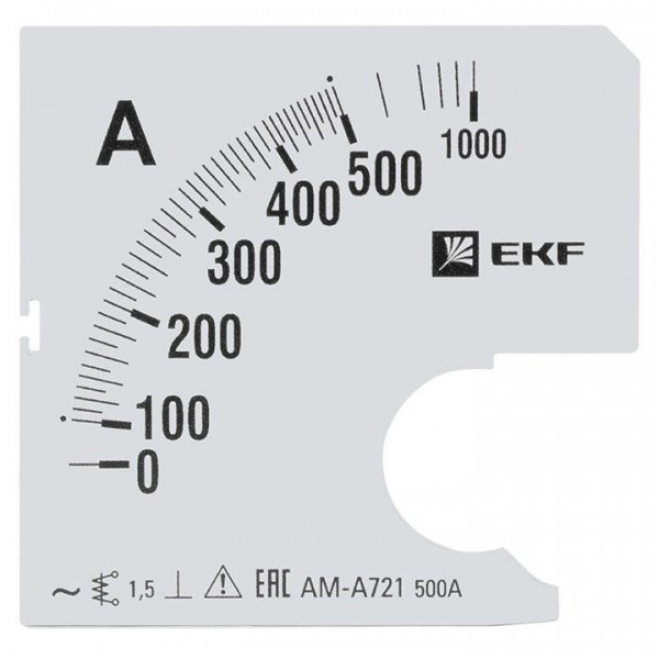  Шкала сменная для A721 500/5А-1.5 PROxima EKF s-a721-500 