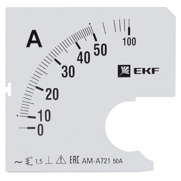  Шкала сменная для A721 50/5А-1.5 PROxima EKF s-a721-50 