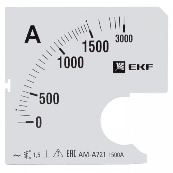  Шкала сменная для A721 1500/5А-1.5 PROxima EKF s-a721-1500 