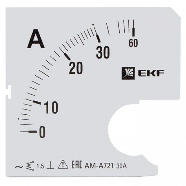  Шкала сменная для A721 30/5А-1.5 PROxima EKF s-a721-30 