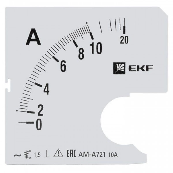  Шкала сменная для A721 10/5А-1.5 PROxima EKF s-a721-10 