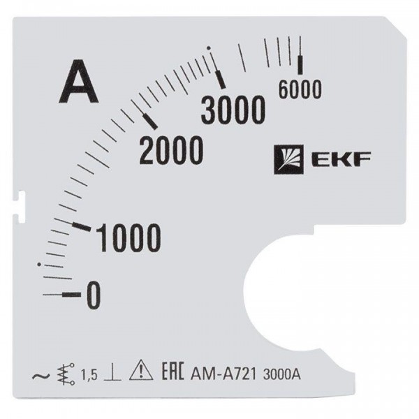  Шкала сменная для A721 3000/5А-1.5 PROxima EKF s-a721-3000 