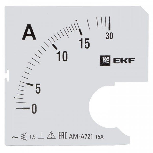  Шкала сменная для A721 15/5А-1.5 PROxima EKF s-a721-15 