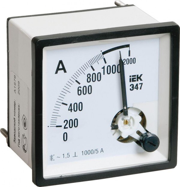  Амперметр Э47 96х96мм 100/5А кл. точн. 1.5 ИЭК IPA20-6-0100-E 