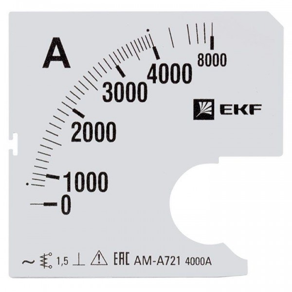  Шкала сменная для A721 4000/5А-1.5 PROxima EKF s-a721-4000 
