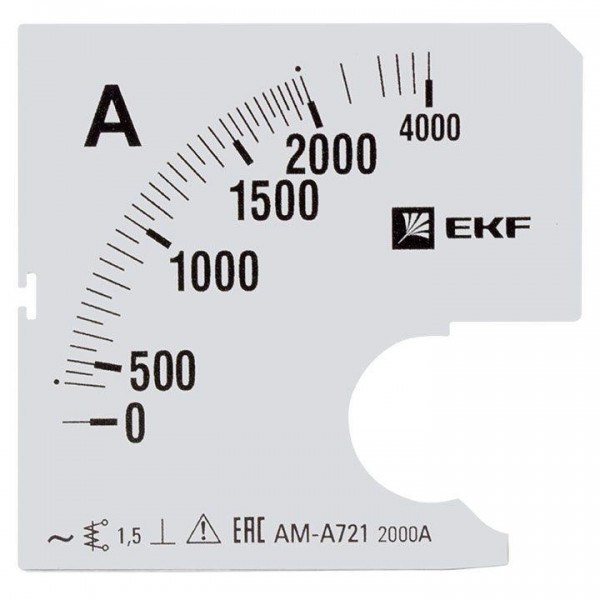  Шкала сменная для A721 2000/5А-1.5 PROxima EKF s-a721-2000 