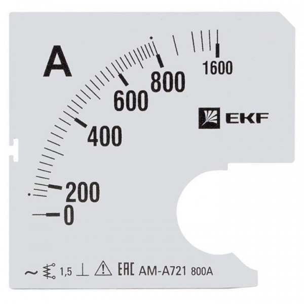  Шкала сменная для A721 800/5А-1.5 PROxima EKF s-a721-800 
