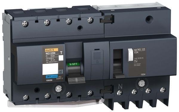  Блок диф. защиты 4п Vigi NG125 63А 30мА AC SchE 19004 