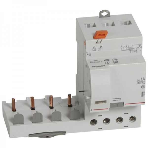  Блок диф. защиты 4п 63А 1000мА тип AC S DX3 Leg 410523 
