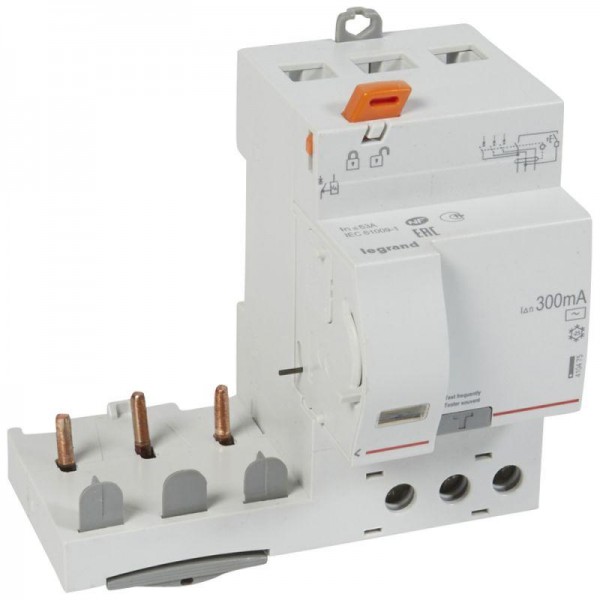  Блок диф. защиты 3п 63А 300мА тип AC DX3 Leg 410475 