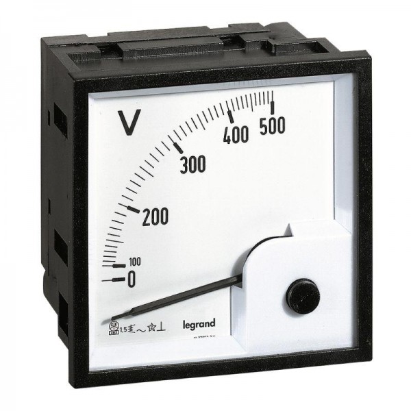  Вольтметр шкала 0-500В квадр. корпус Leg 014661 