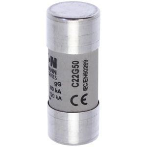 Предохранитель цилиндрический GG 22.2х58 50А боек EATON C22G50S 