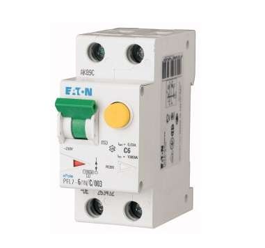  Выключатель авт. диф. тока 1+N В 6/0.3А (AC) 10кА PFL7-6/1N/B/03 EATON 165705 