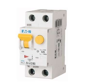  Выключатель авт. диф. тока 1+N С 25/0.3А (AC/DC) 10кА PFL7-25/1N/C/03-A EATON 165660 