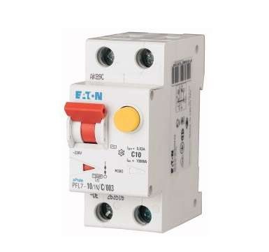  Выключатель авт. диф. тока 1+N В 10/0.03А (AC) 10кА PFL7-10/1N/B/003-DE EATON 263434 