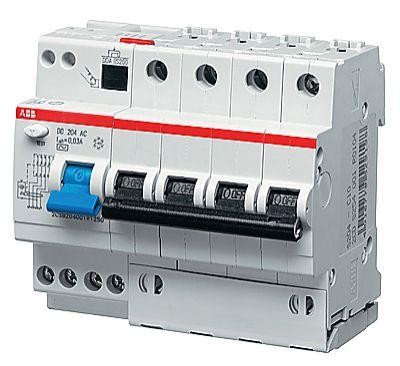  Выключатель авт. диф. тока 4п 6мод. B 40А 30мА тип AC DS204M ABB 2CSR274001R1405 