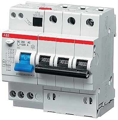  Выключатель авт. диф. тока 3п 5мод. B 40А 30мА тип A DS203 ABB 2CSR253101R1405 