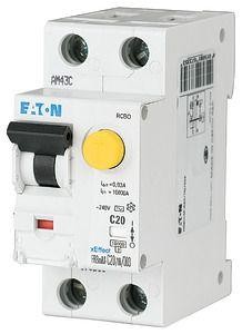  Выключатель авт. диф. тока 2/0 01А (AC DC) С 1+Nп 10кА FRBmM-C2/1N/001-A EATON 170904 