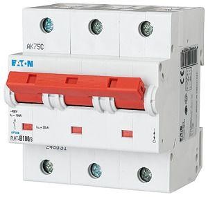  Выключатель автоматический модульный 3п C 100А 20кА PLHT-C100/3 EATON 248040 