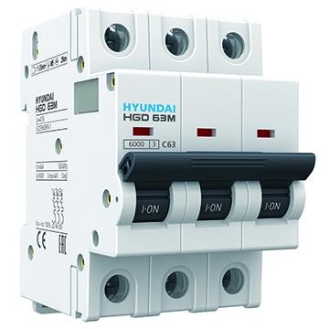  Выключатель автоматический 3п C 6кА HGD63-M 3PMCS0000C 00006 6А HYUNDAI 13.04.000886 