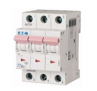  Выключатель автоматический модульный 3п D 2А 6кА PL6-D2/3 EATON 286608 