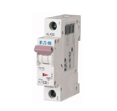  Выключатель автоматический модульный 1п B 32А 10кА PL7-B32/1 EATON 262679 