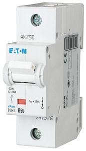  Выключатель автоматический модульный 1п D 50А 25кА PLHT-D50 EATON 247994 