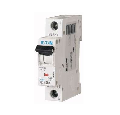  Выключатель автоматический модульный 1п B 40А 10кА PL7-B40/1 EATON 262690 