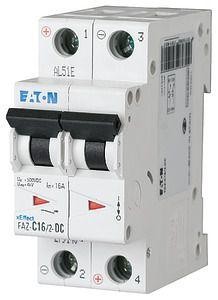  Выключатель автоматический модульный 2п C 10А 10кА FAZ-C10/2-DC EATON 279138 