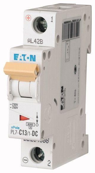  Выключатель автоматический модульный 1п C 13А 6кА PL7-C13/1-DC EATON 264888 