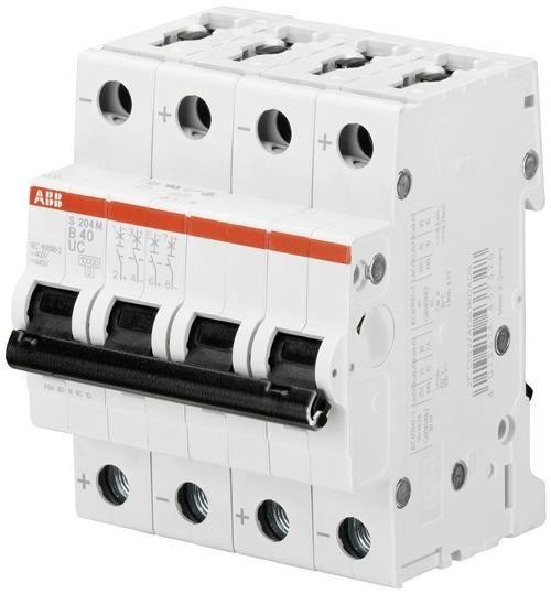 Выключатель автоматический модульный 4п C 25А 10кА S204M C25UC ABB 2CDS274061R0254 