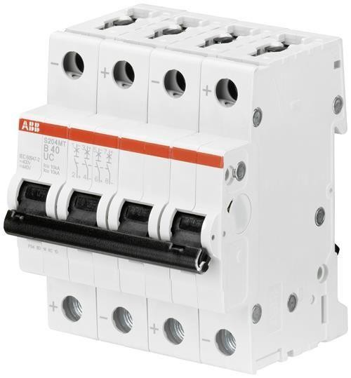  Выключатель автоматический модульный 4п B 40А 10кА S204MT-B40 ABB 2CDS274006R0405 