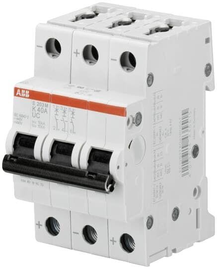  Выключатель автоматический модульный 3п Z 2А 10кА S203M Z2UC ABB 2CDS273061R0278 