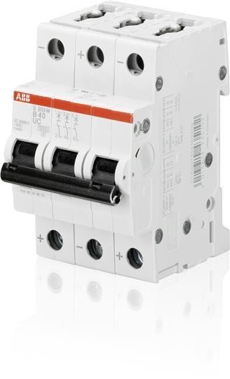  Выключатель автоматический модульный 3п C 2А 10кА S203M C2UC ABB 2CDS273061R0024 
