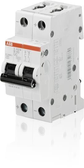  Выключатель автоматический модульный 2п C 16А 10кА S202M C16UC ABB 2CDS272061R0164 